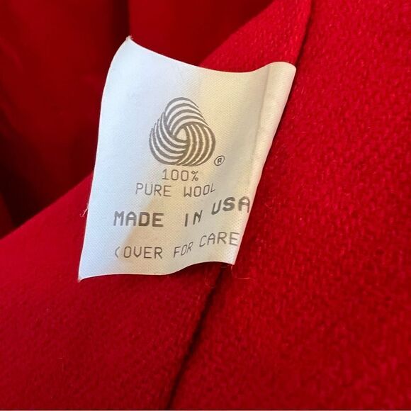 Jones New York Red Wool zip up vest - Picture 4 of 9